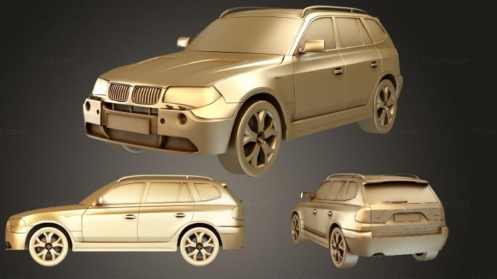 Автомобили и транспорт (BMW X3, CARS_0867) 3D модель для ЧПУ станка